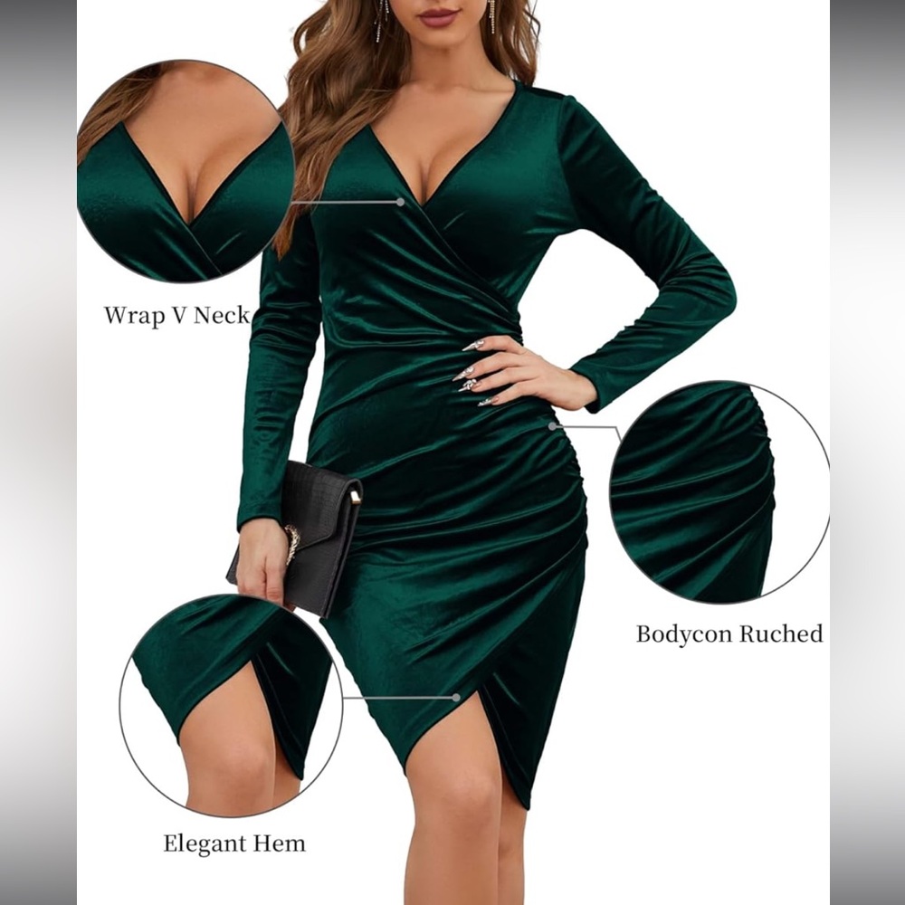Velvet Bodycon Dress size Large extra